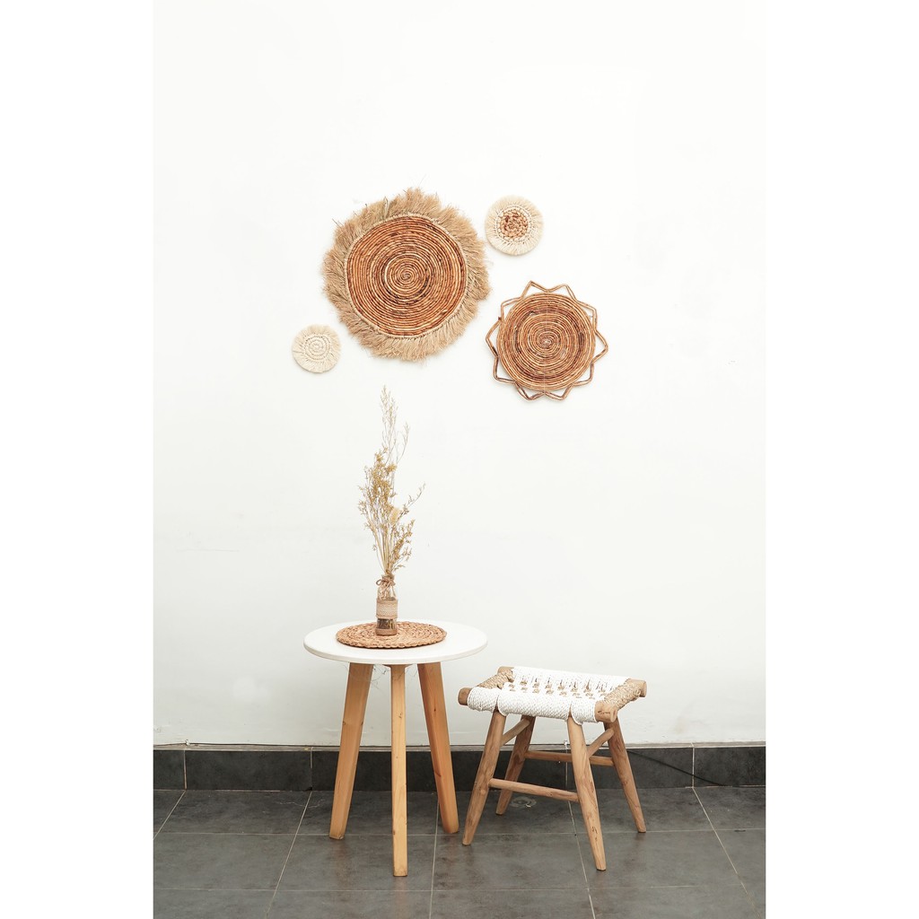 Hiasan Dinding Anyaman Eceng Gondok Dekorasi Ruangan Wall Decoration