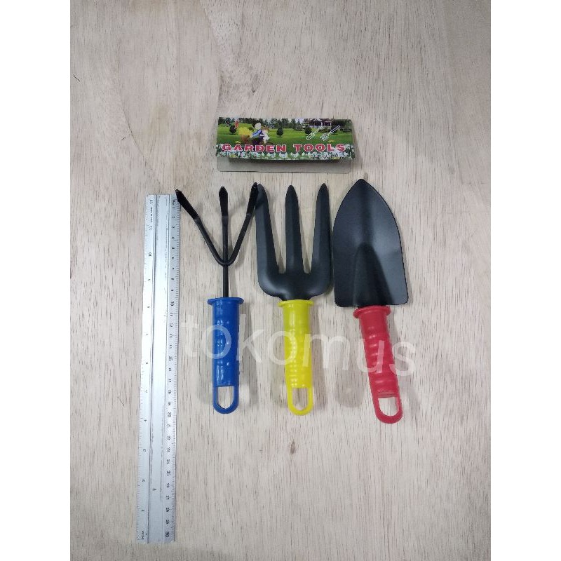 Garden Tool 3 Pcs/Alat Kebun Sekop Mini Garpu Set 3 Pcs-KOALA