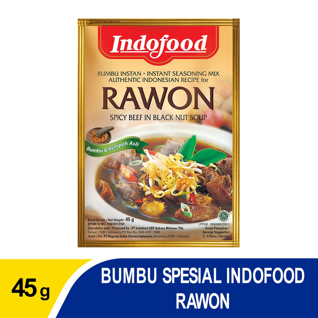 

Indofood Bumbu Instant Rawon x 24 Pcs