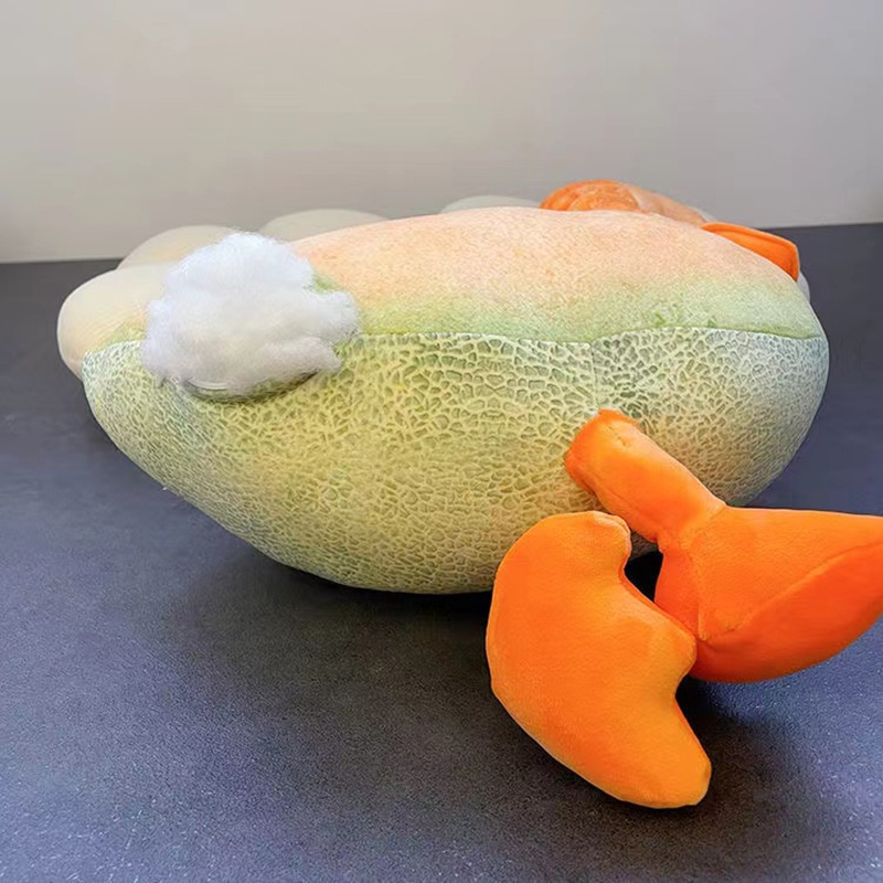 Tiktok Mainan Boneka Bantal Stuffed Plush Buah Melon / Semangka / Bebek 35cm Untuk Anak