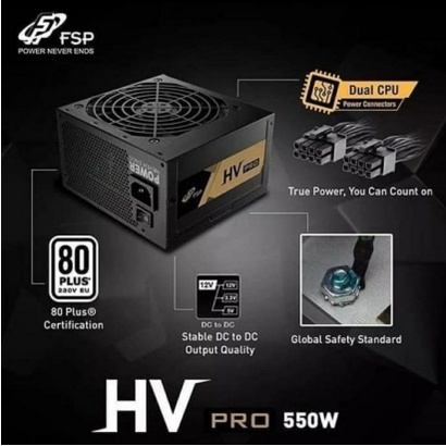 PSU FSP HV PRO 550W 85+ pure