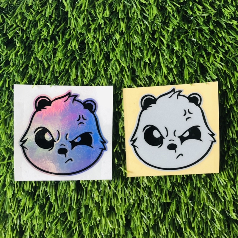 STICKER KEPALA PANDA stiker cutting kepala panda