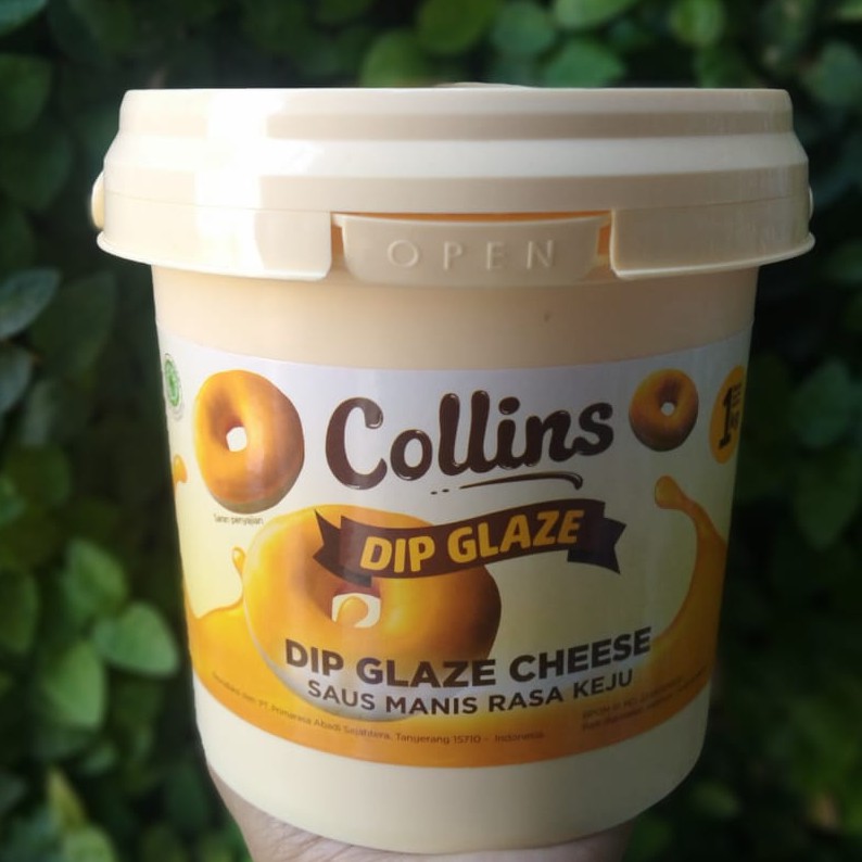 

Collins Dip Glaze Cheese 1kg collins saus Manis Rasa Keju 1000gram