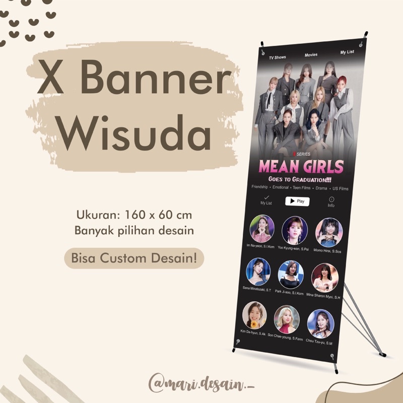 Banner Wisuda / Banner Sidang / X Banner