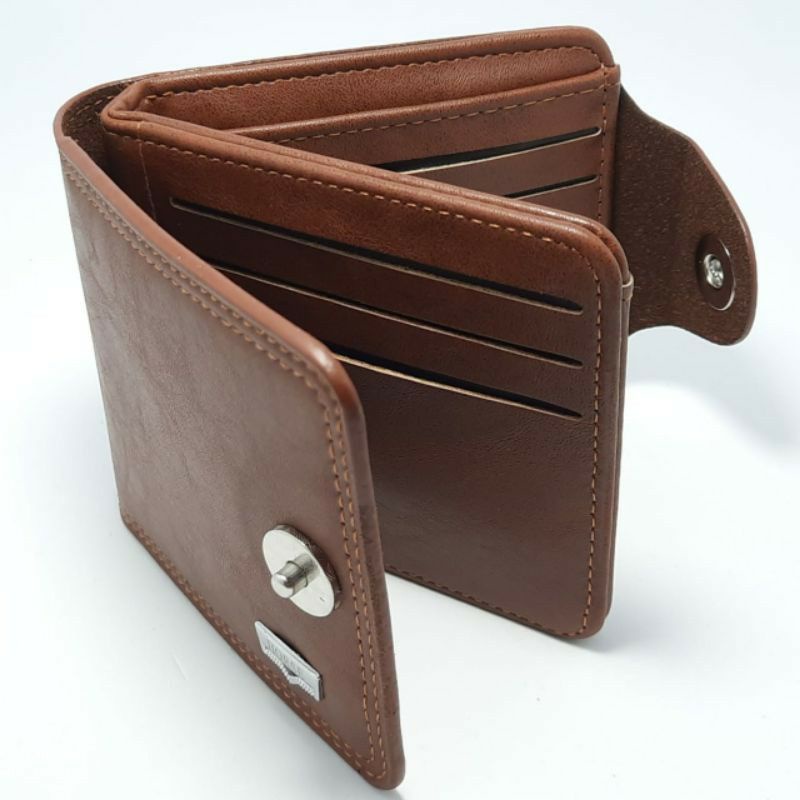 DOMPET PRIA KANCING MAGNET KULIT PU H KINGDOM H-12-1
