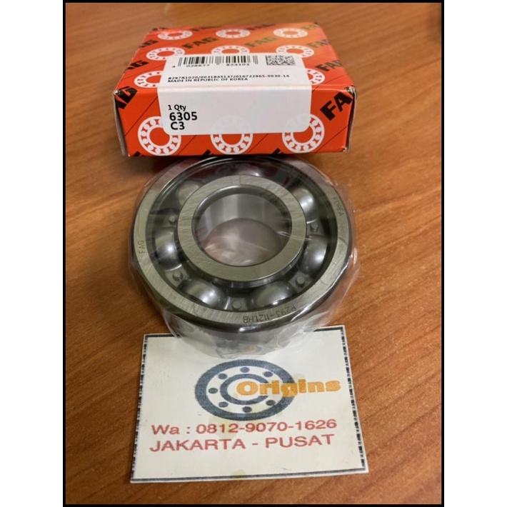 Bearing 6305 C3 Fag Kruk As Motor 6305C3 Fag Original