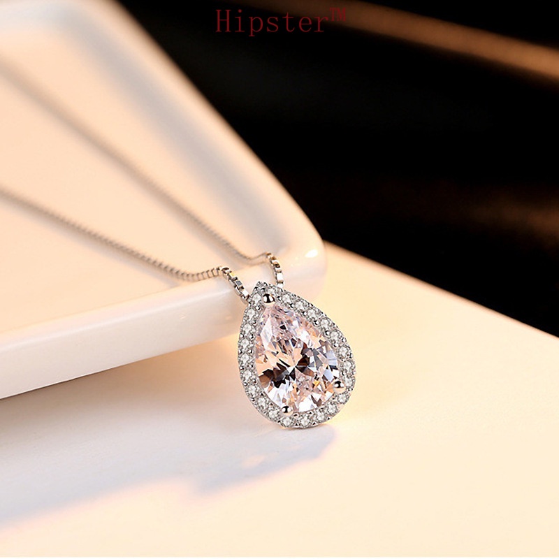 Hot Sale Socialite Style Luxury Graceful and Fashionable Full Diamond Pendant Necklace