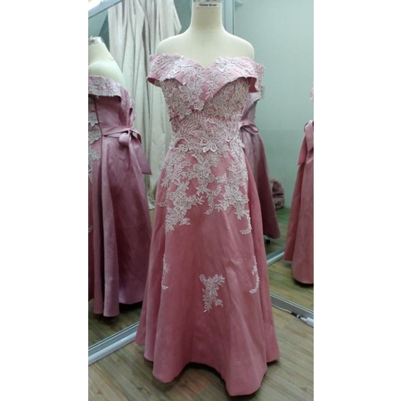 [GRATIS ONGKIR] GAUN DUSTY PINK 06  / GAUN PESTA PRELOVED / GAUN PESTA BEKAS