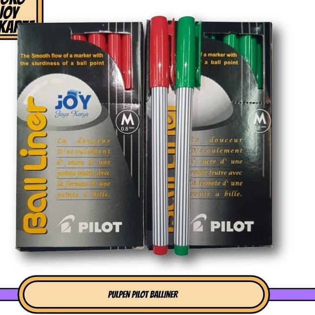 

[KODE 0HKYB] PULPEN PILOT BALLINER / Merah / Hijau / Pena