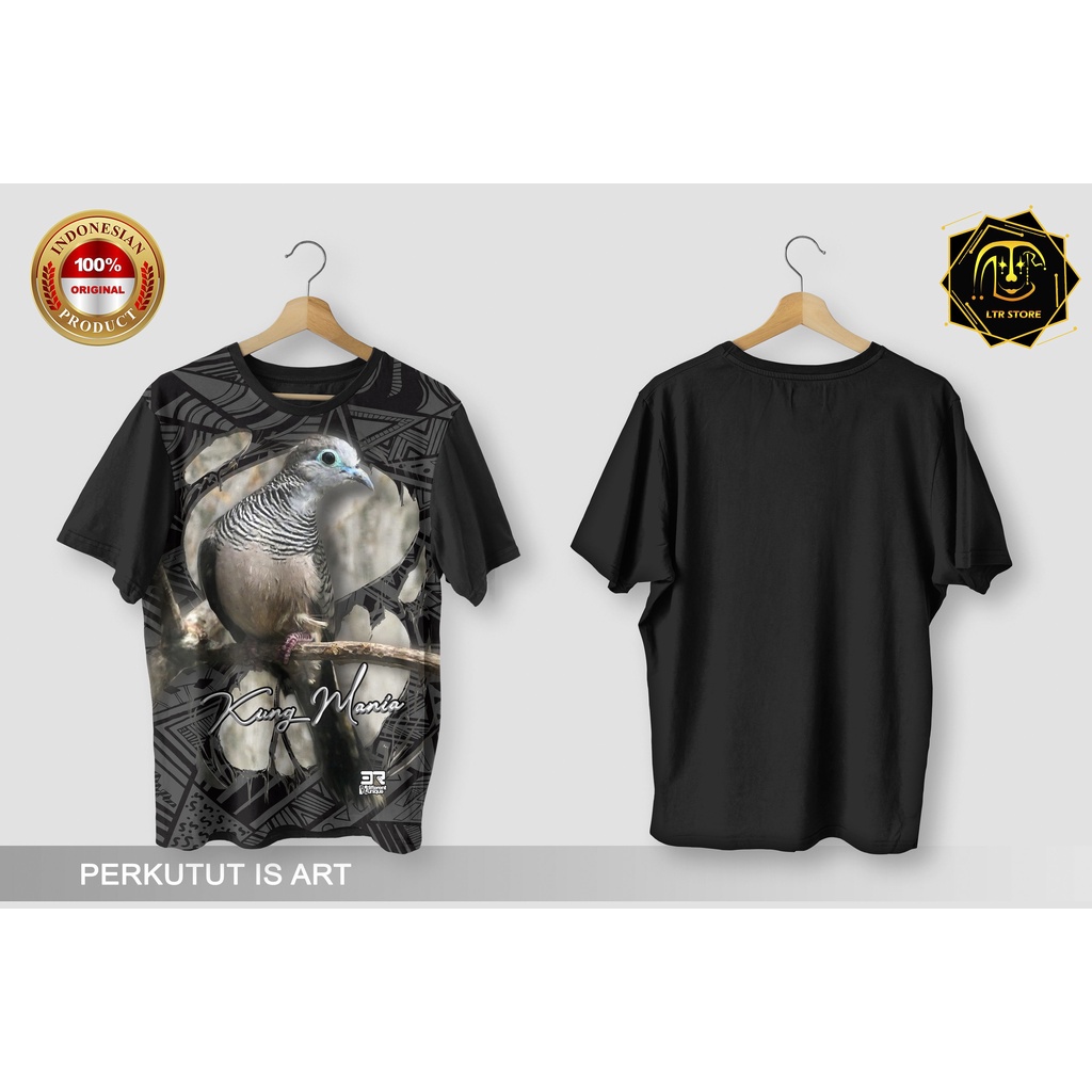 [ BAYAR DI TEMPAT ] BAJU PRINTING GAMBAR BURUNG PERKUTUT IS ART - KAOS DISTRO ORIGINAL MOTIF HEWAN B