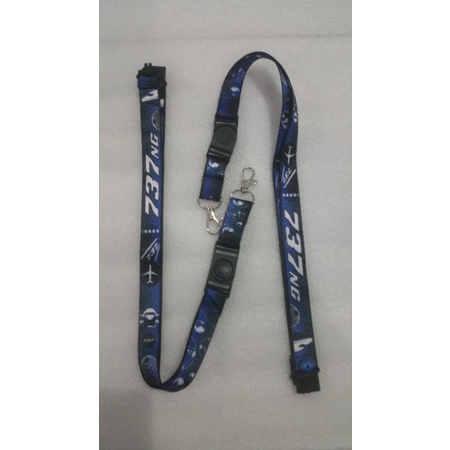 

Tali Id Lanyard Premium Boeing 737 Ng Printed