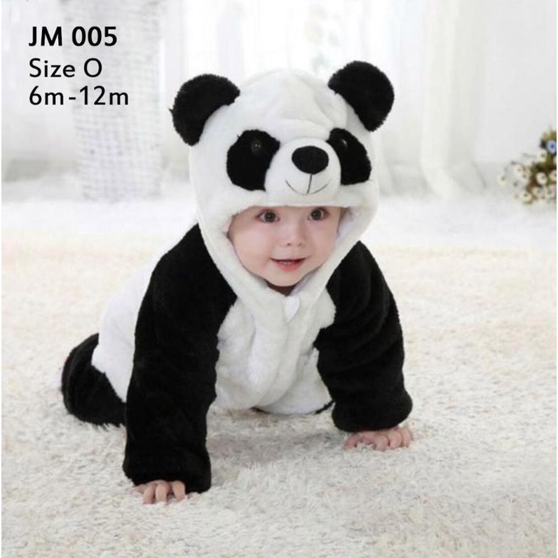 Baju Kostum Bayi/Anak Karakter Hewan Panda, Unicorn dan Sapi