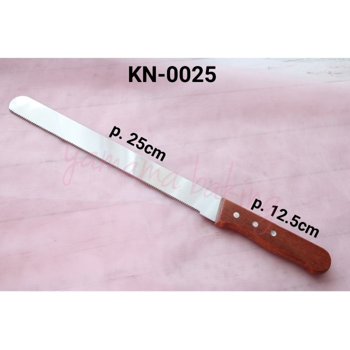 

KUE-PENGHIAS-ALAT- KN-0025 PISAU GERIGI SERRATED KNIFE STAINLESS ALAT PEMOTONG ROTI -ALAT-PENGHIAS-