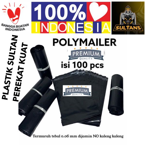 MINIGO (100pcs) Polymailer Plastik Packing Kemasan Olshop BAHAN TEBAL * 10 x 20cm * 10 x 25cm * 13 x 27cm * 16 x 20cm * 17 x 30cm * 20 x 30cm  Harga Perikat / isi 100pc  1 ikat isi : 100Pcs