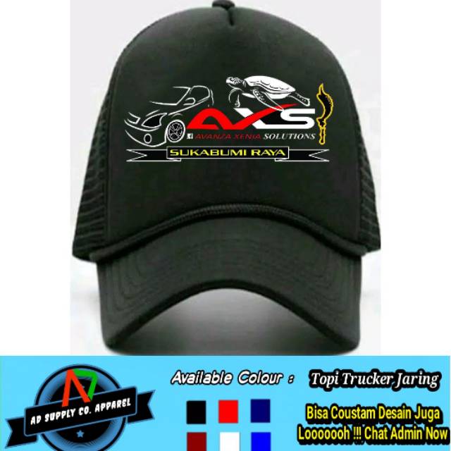 Topi Trucker Jaring Club'Mobil AXS Avanza Xenia Solution Sukabumi Raya