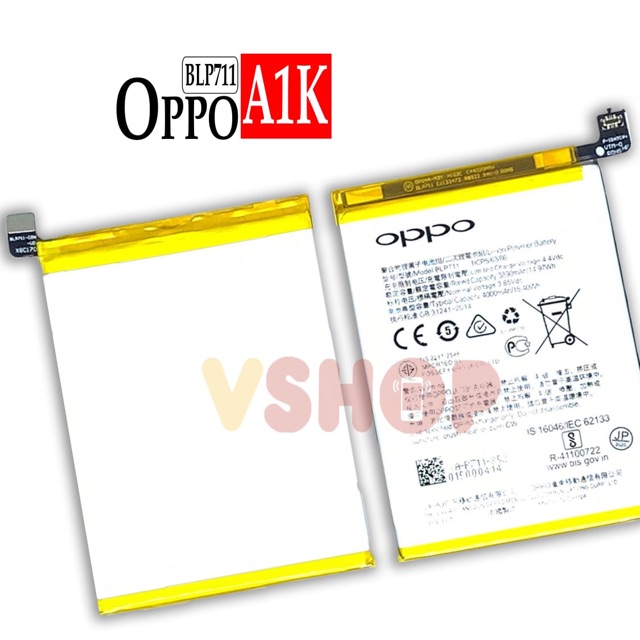 BATERAI BATRE FOR OPPO A1K - BLP711 BATTERY