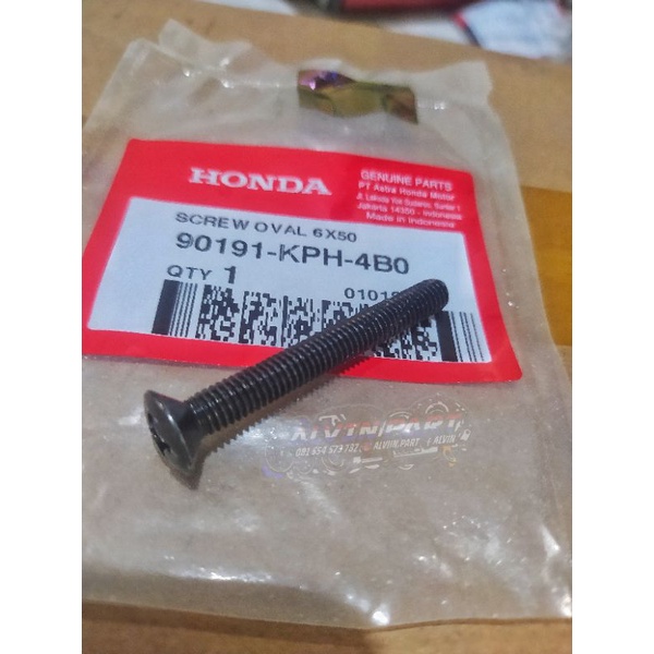 BAUT JALU STANG STIR Panjang 6 X 50 / BAUT JALU PCX CB150R SONIC SATRIA SUPRA GL MEGAPRO TIGER REVO 