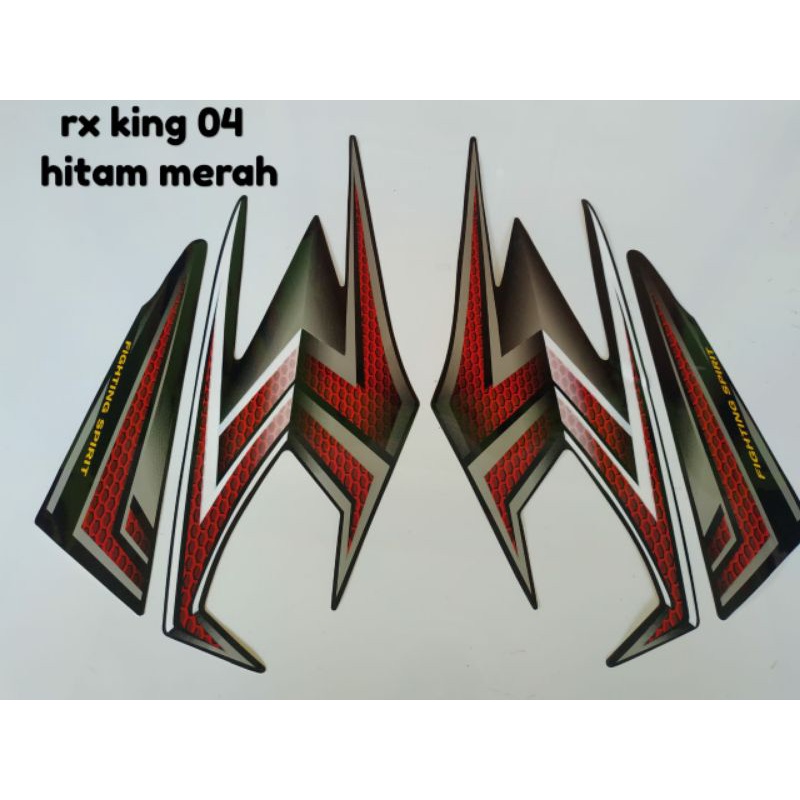 striping RX king 2004 hitam merah, striping RX king 04 hitam merah, COD