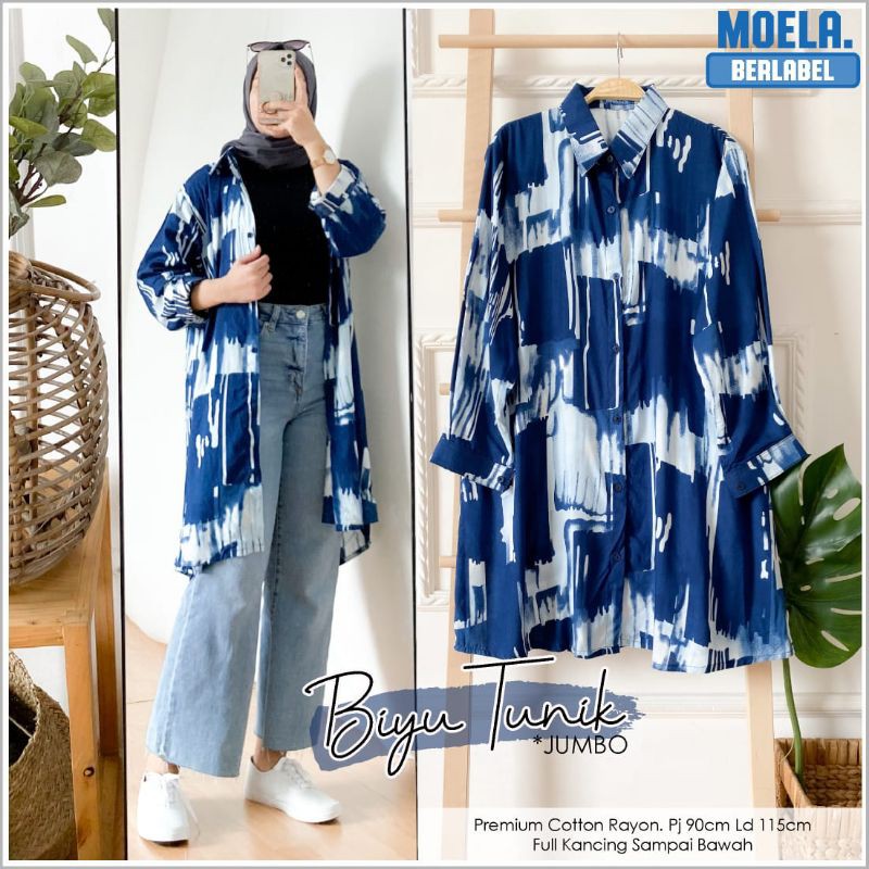 BIYU TUNIK BY MOELA / BASIC OVERSIZE /TUNIK JUMBO