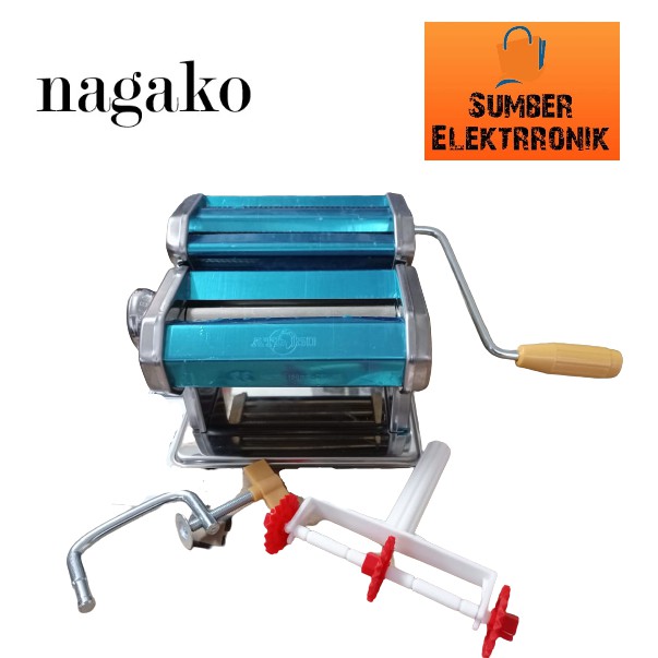 NAGAKO PASTA MAKER // GILINGAN MIE // GILINGAN MOLEN TOP QUALITY STEEL Free Bubble