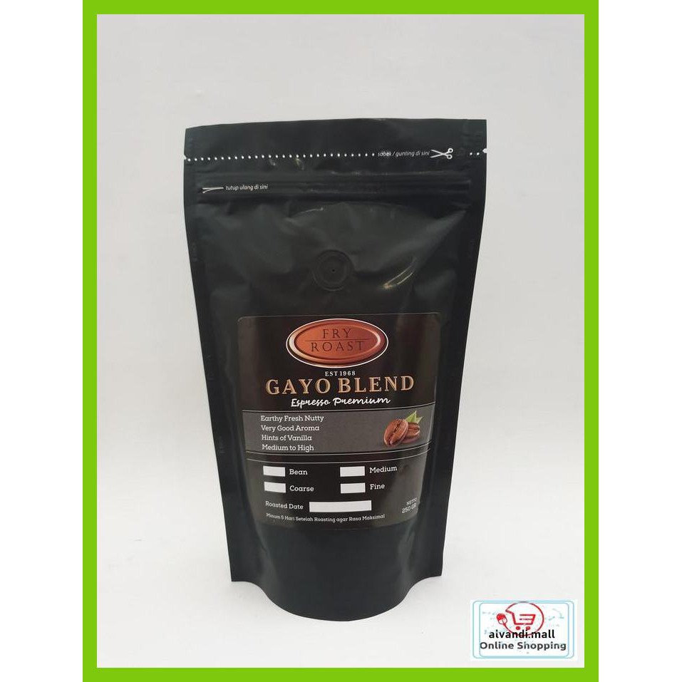 

57Ryr66- Kopi Gayo Blend Premium 250 Gram (Arabika/Robusta) Biji/Bubuk - Biji T7Tfhty-