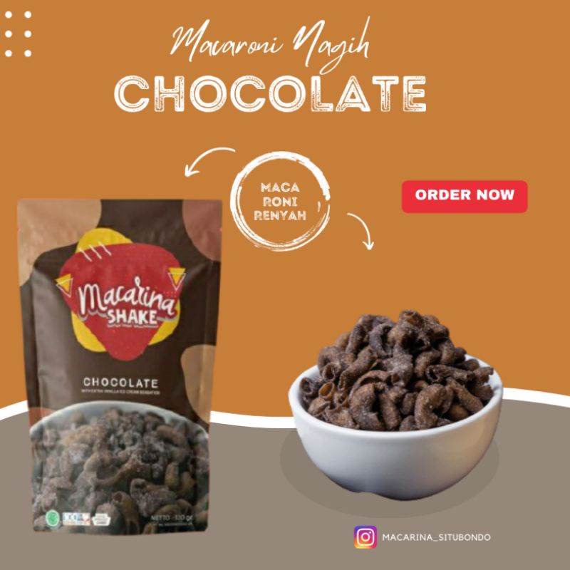 

Makaroni Rasa Cokelat 120gram(Macaroni Nagih)