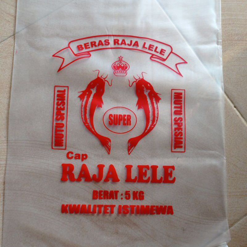 Plastik Beras 5kg Satuan Sablon Gambar Raja Lele