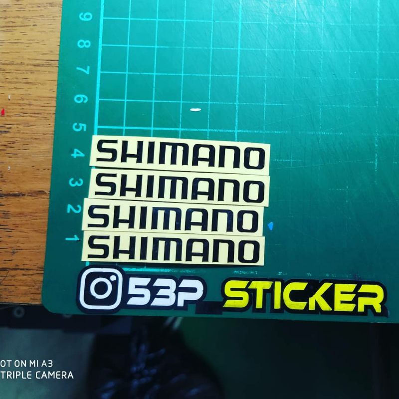 

Sticker Cutting Shimano black isi 4 pcs