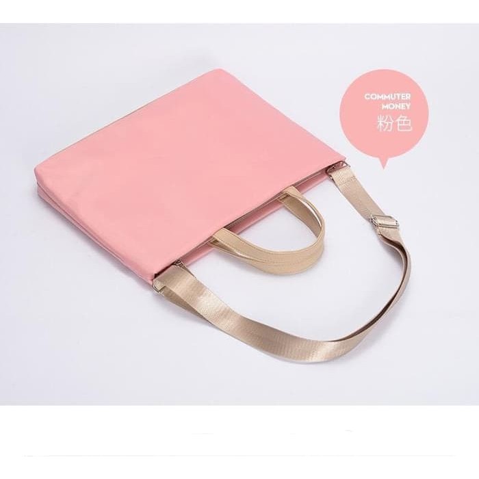 Tas Laptop Ultrabook Macbook Sleeve Selempang 14 inch  Pink