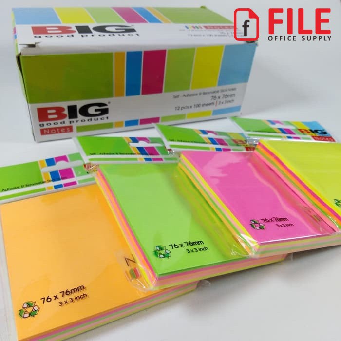 

Sticky Notes / Post-it BIG Kotak 76 x 76 mm