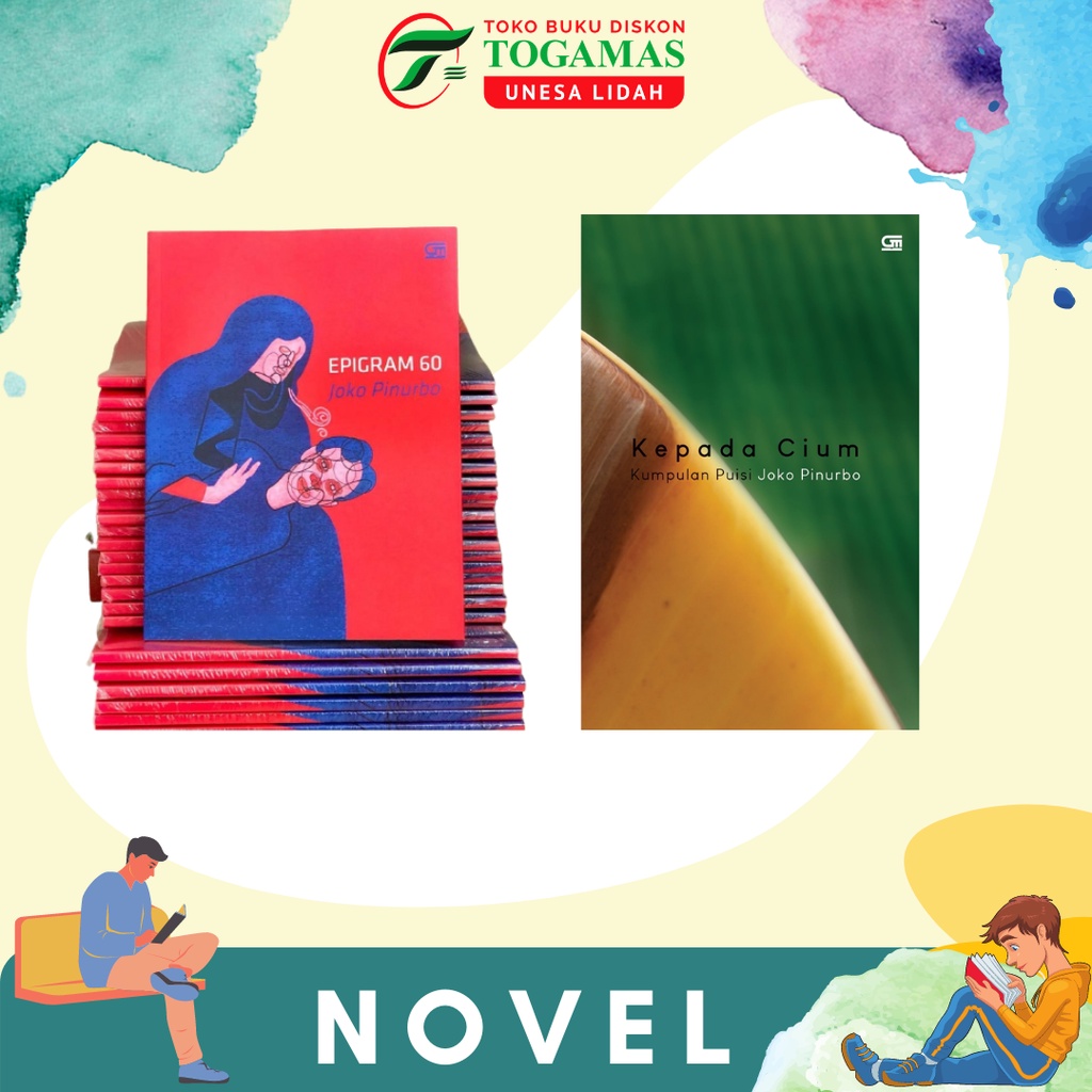 NOVEL EPIGRAM 60 // KEPADA CIUM ED. EXCLUSICE // SALAH PIKNIK EDISI. TTD KARYA JOKO PINURBO FREE MASKER