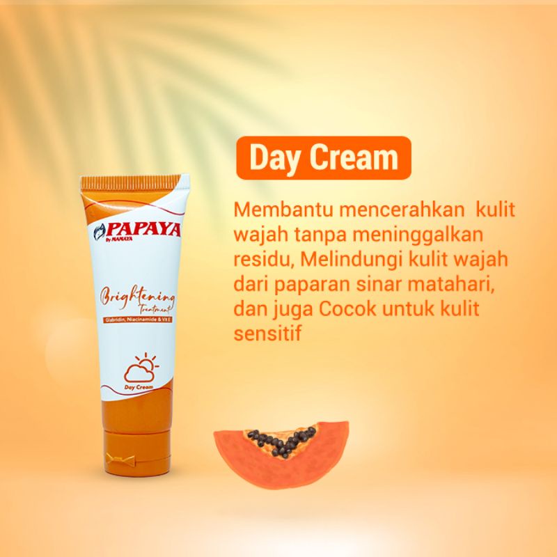 ❤ RATU ❤ Papaya Brightening Treatment Day &amp; Night Cream By Mamaya ( BPOM✔️)