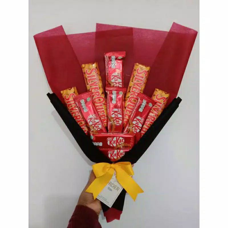 buket Silverqueen/coklat/ buket Kitkat/bucket wisuda/buket murah