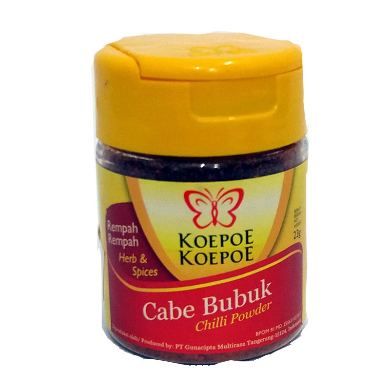 

Cabe Bubuk 23gr Cap Koepoe Koepoe