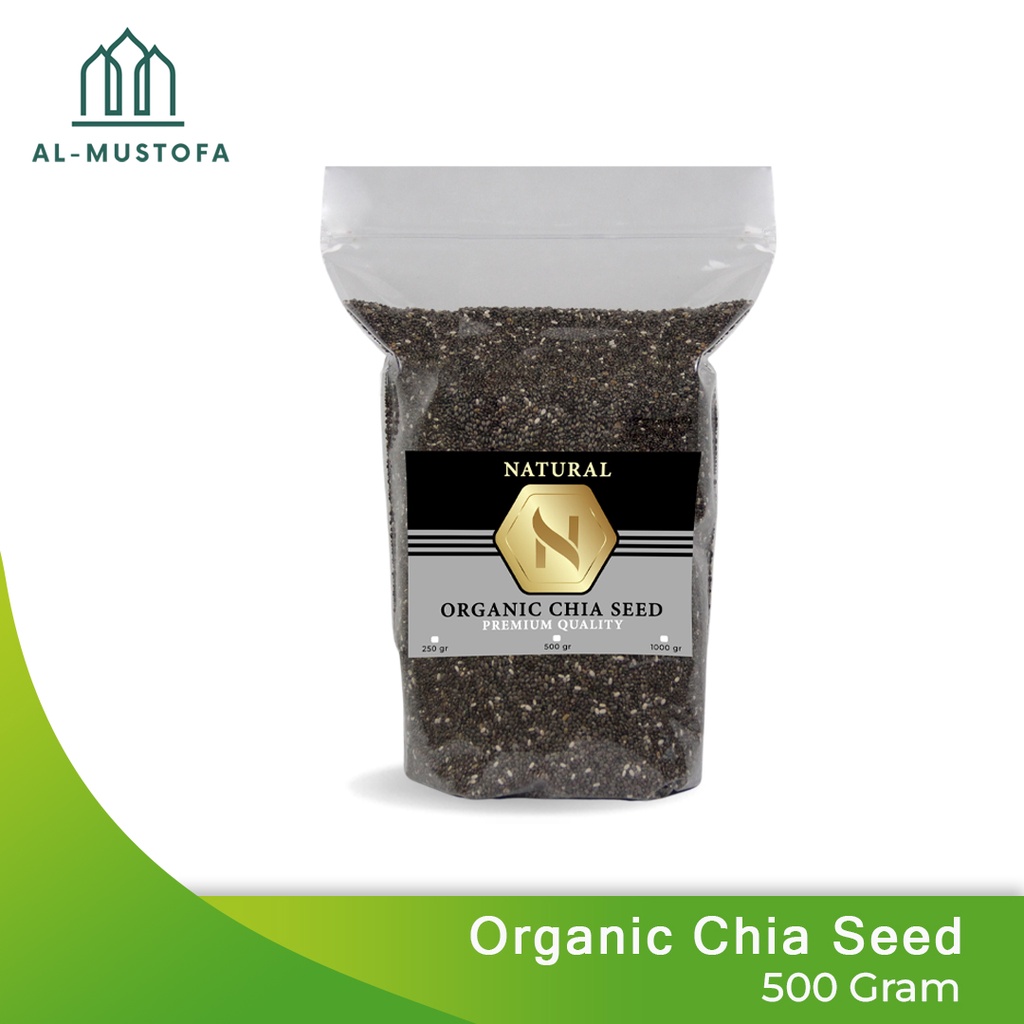 

Organic Black Chia Seed 500 gram / Biji Chia seed Original Maxico Premium