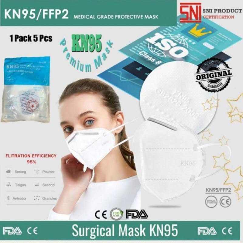 Masker KN95 FFP2 isi 5pcs