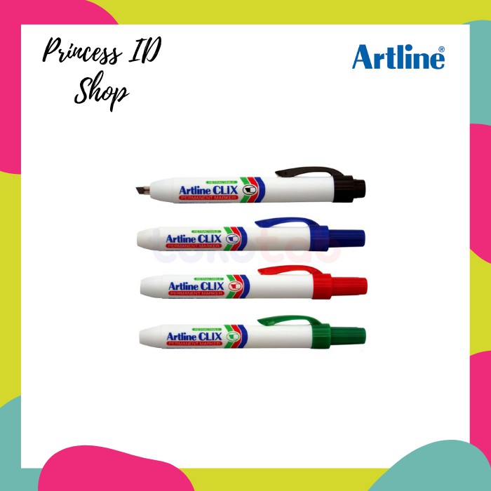 

SPIDOL PAPAN TULIS WHITEBOARD MARKER CLIX (2 MM) ARTLINE EK-573A