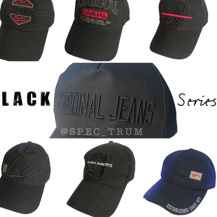 [PRODUK WB8QO] Topi Cardinal Black series/Fashion Pria/Wanita/Casual/Jeans/Denim/Topi Baseball/Topi 