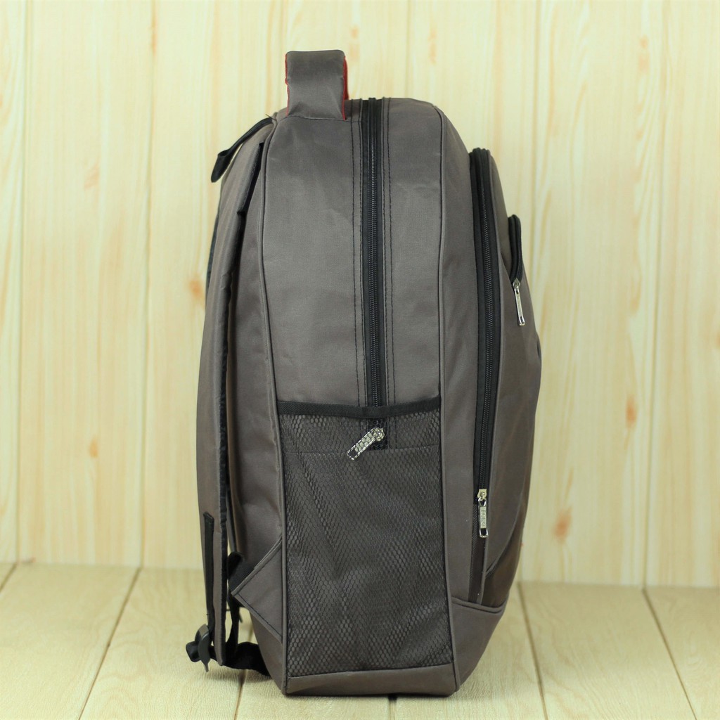 Tas Pria Polo Essential Coklat Tebal Ransel Grosir Kerja Dinas Bonus Raincover Bagus Tas Gendong Sekolah Muat Laptop LKS Murah Keren SMA SMP