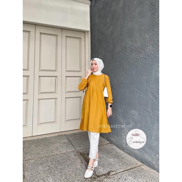 TUNIK FIDYA/TUNIK WANITA/ATASAN WANITA/BAHAN SHAKILA IMPORT