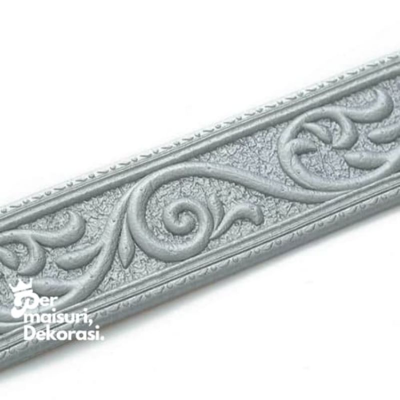 [COD] List Wallpaper Dinding Stiker Border Wallfoam 3D Sticker Dekorasi Kamar Rumah Murah [Seri T]-ABU - T5