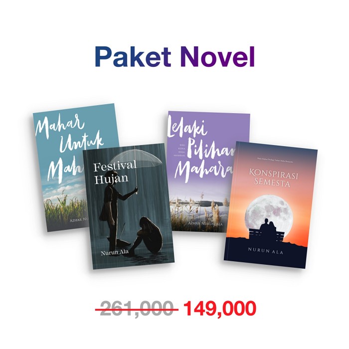 

HOT SALE!!! PAKET NOVEL KARYA NURUN ALA TERLARIS