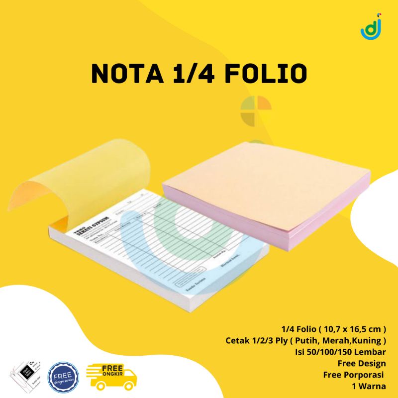 

Nota Custom NCR 1/4 Folio