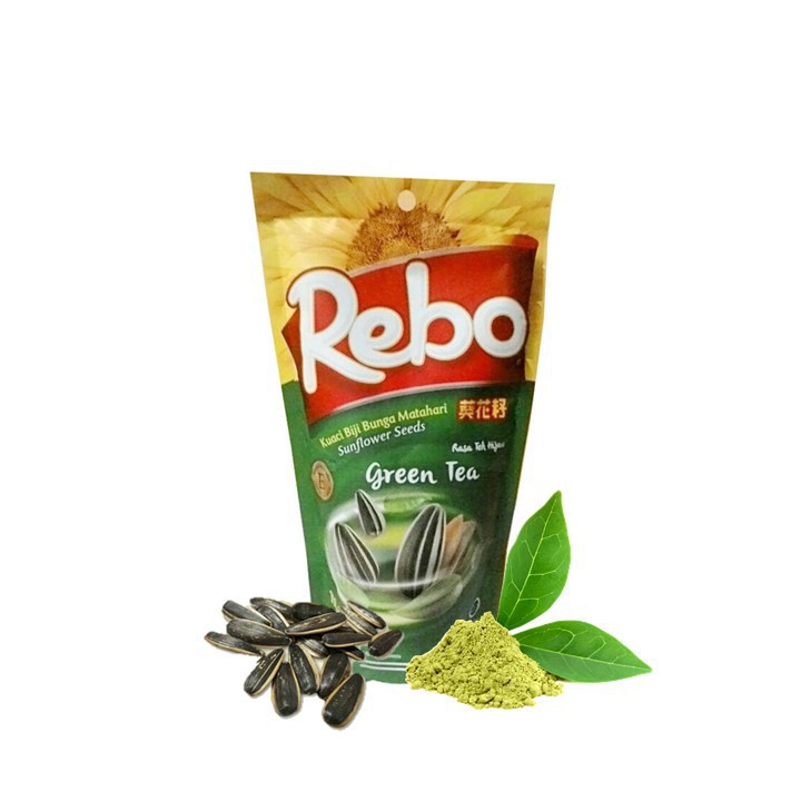 

Rebo Kuaci Bunga Matahari rasa Green Tea 150 gr