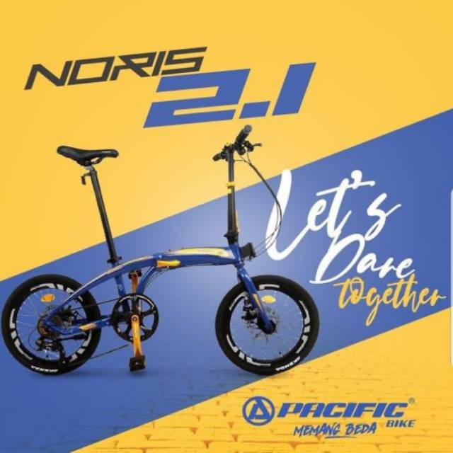 SEPEDA LIPAT 20" FOLDING 8 SPEED NORIS 2.1 BY PACIFIC