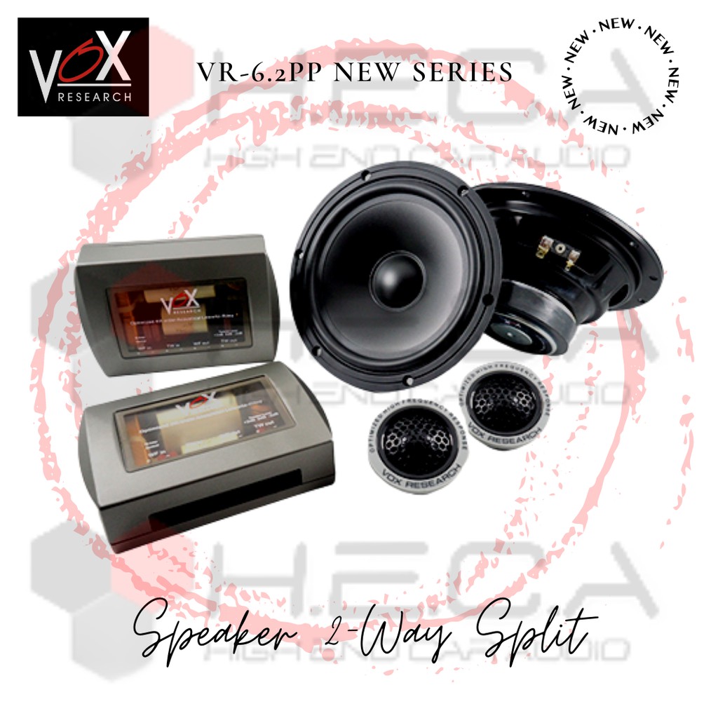 VOX Research VR-6.2PP Speaker Split Pintu Mobil 6.5 inch VR 6.2 PP