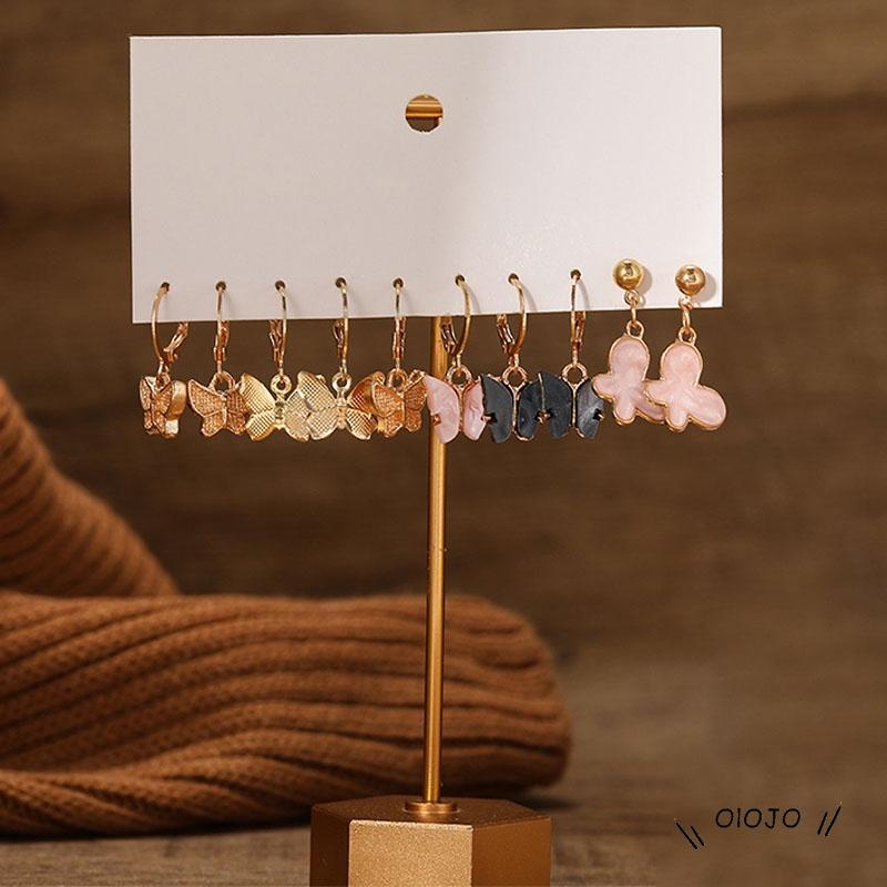 Lucu Anting Kupu-kupu Kreatif Temperamen Sederhana Dan Fashionable Aksesoris Wanita - ol