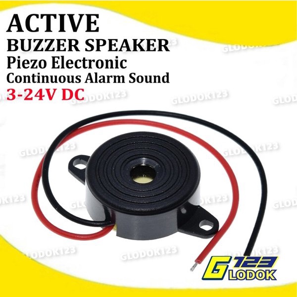 Buzzer Speaker Piezo Active Continuous Industrial Alarm DC 3-24V 95db