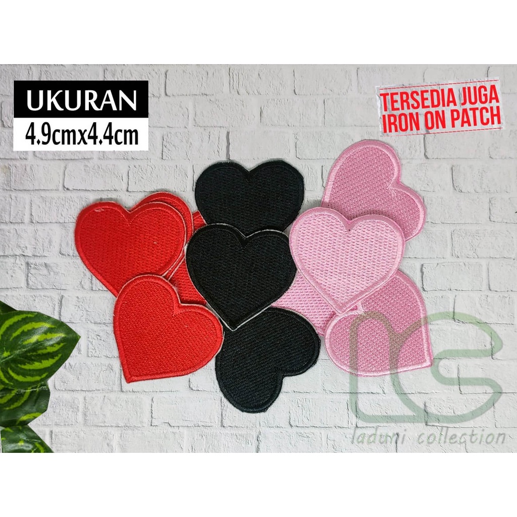 Patch bordir tempel LOVE POLOS