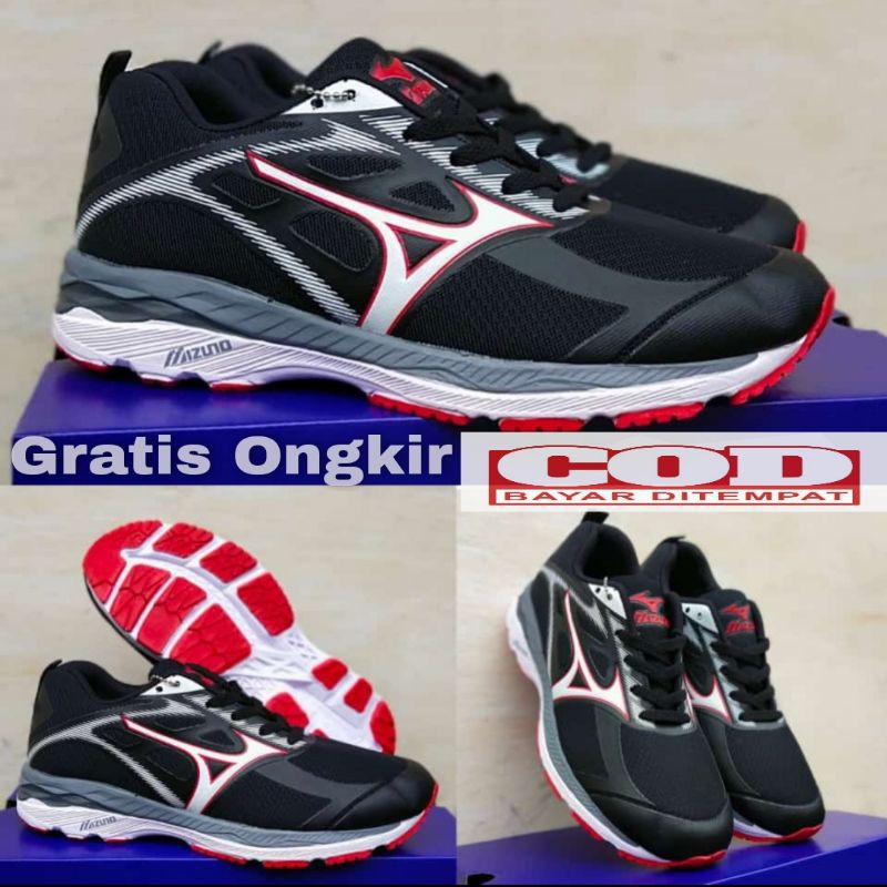 SEPATU MIZUNO SKYWAVE SEPATU OLAHRAGA PRIA LARI RUNNING JOGING KUALITAS IMPOR MADE IN VIETNAM